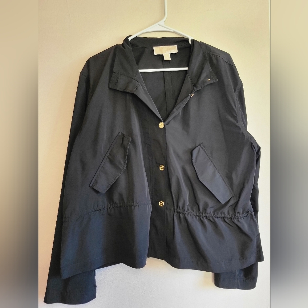 MICHAEL Kors Anorak Light Weight Jacket | Black, Size XL